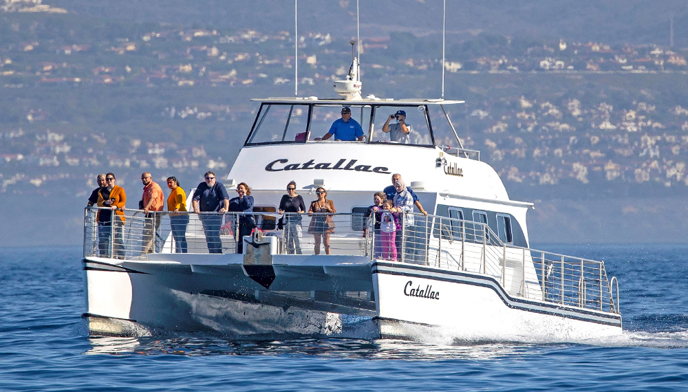 The Catallac takes friends and family out to the Pacific Ocean for an ash scattering at sea service.