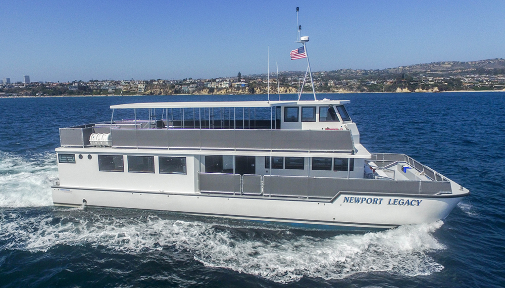 Boat used for burial at sea in Newport Beach